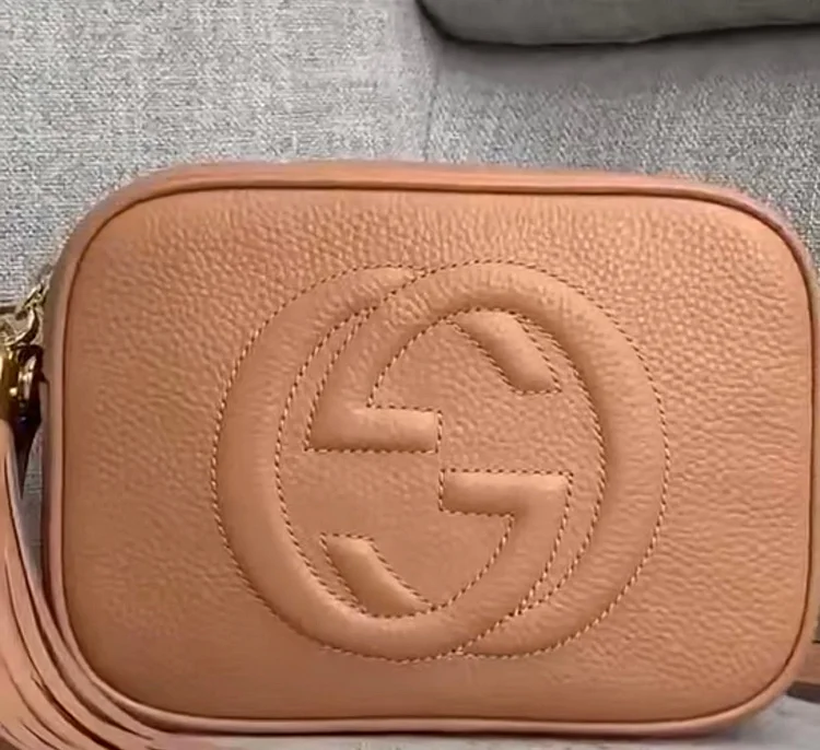 GC427 Rose Beige Leather Soho Small Disco Bag / HIGHEST QUALITY VERSION - Image 2