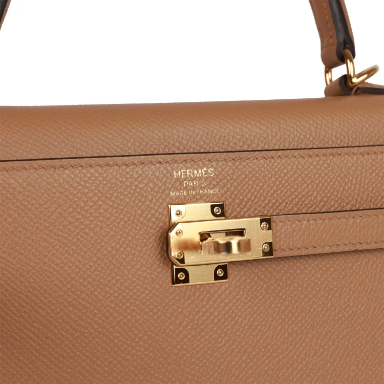 H Kelly Sellier 25 Chai Epsom Gold Hardware - Image 6