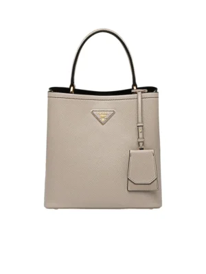PP Medium Saffiano Leather PP Panier Bag