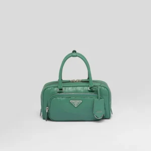 PP Antique nappa leather multi-pocket top-handle bag ?C Sage Green