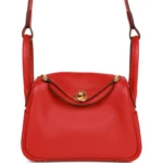 H Mini Lindy Rouge Piment Swift Gold Hardware