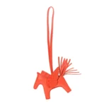 H Milo Lambskin Matte Alligator Touch Grigri Rodeo Pegase Horse Bag Charm PM Orange Poppy Capucine
