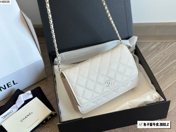 CC new arrival woc caviar leather bag size:19 * 12cm - Image 2