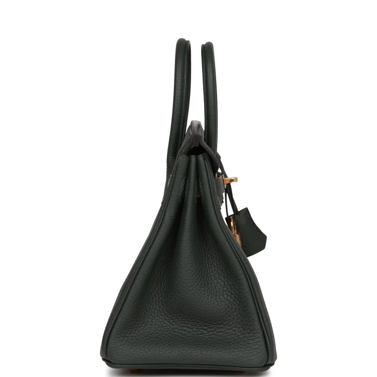H Birkin 25 Vert Fonce Togo Gold Hardware - Image 2