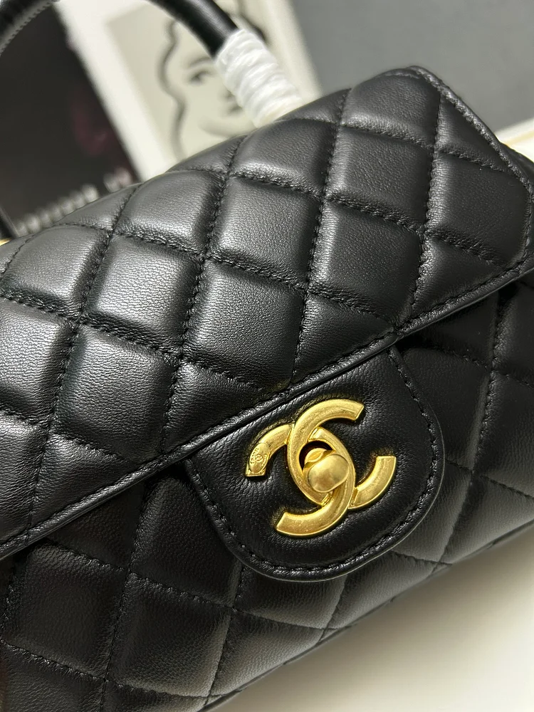 CC 24c coco women handbag size: 11.2*20.5*5.5 cm - Image 5