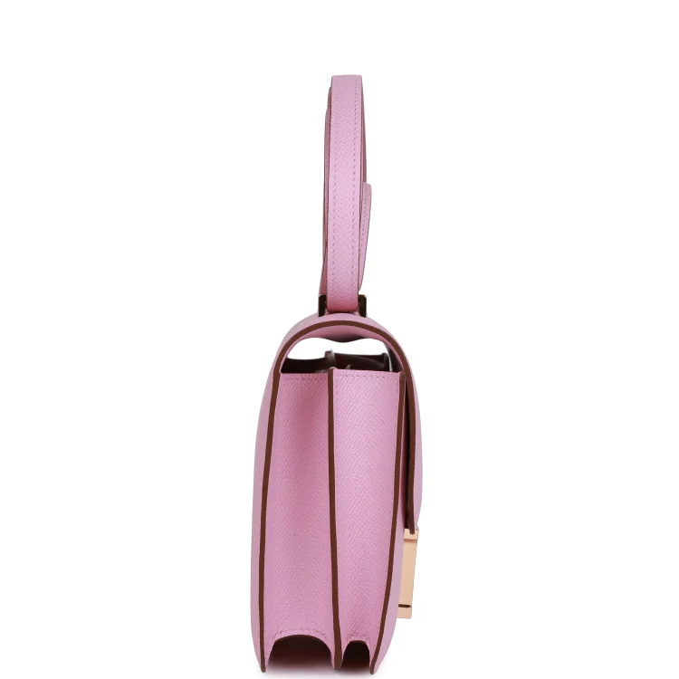 H Constance 18 Mauve Syestre Epsom Rose Gold Hardware - Image 3