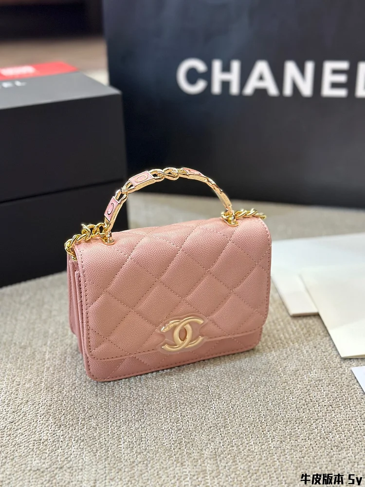 Cc new arrival handbag caviar leather size: 15 * 11cm - Image 12