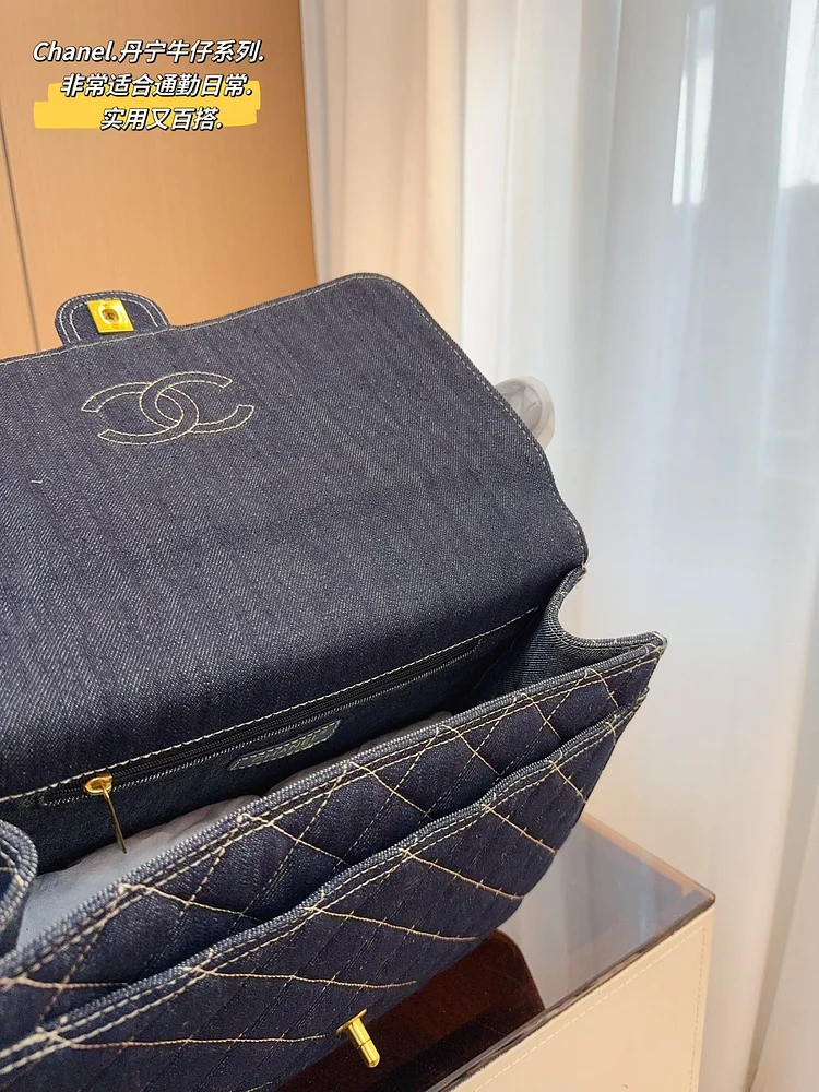 CC new arrival denim bag size:31*10*26cm - Image 6