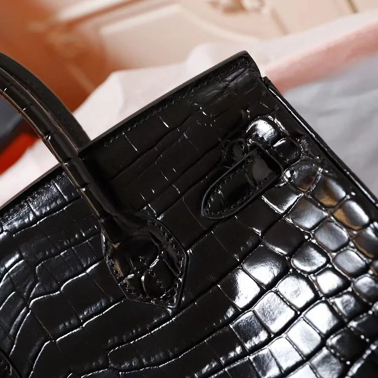 H Birkin 25, 30, 35 Electric Shiny Niloticus Crocodile gold Hardware - Image 21