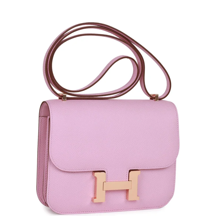 H Constance 18 Mauve Syestre Epsom Rose Gold Hardware - Image 2