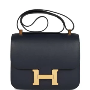 H Constance 24 Bleu Nuit Evercolor Gold Hardware