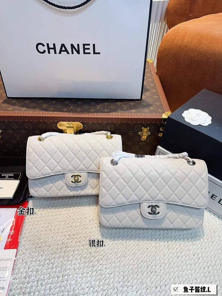CC new arrival cf bag caviar leather size; 26*6*17cm - Image 3