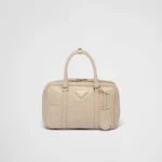 PP Medium antique nappa leather top handle bag ?C Desert Beige