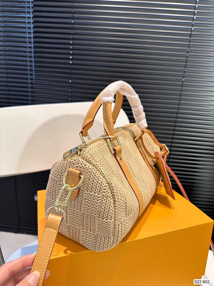 Louis new arrival Keepall 25 Natural Palm - Image 8