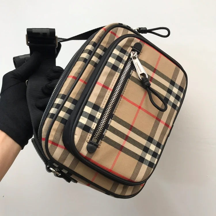 bb Vintage Check And Crossbody Bag For Men, Men??s Bags 8.6in/22cm - Image 3