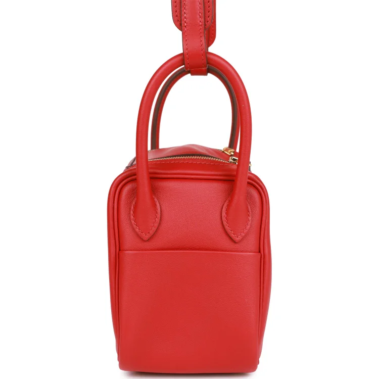 H Mini Lindy Rouge Piment Swift Gold Hardware - Image 2