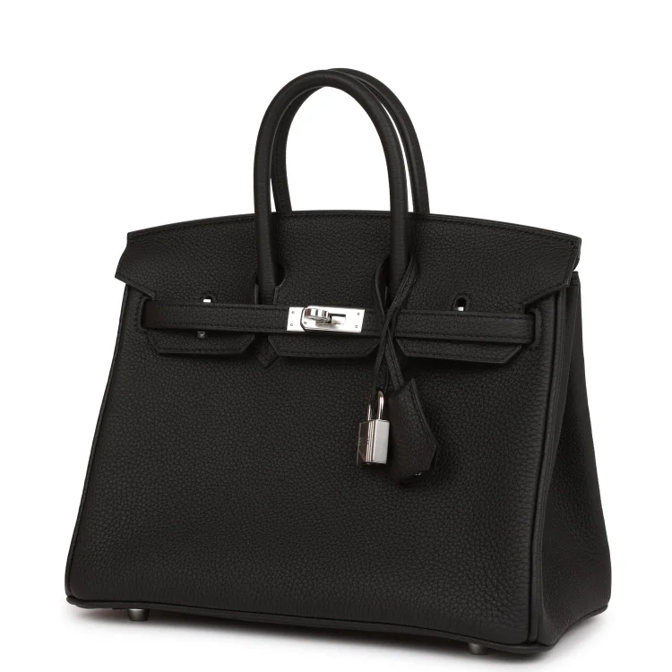 H Birkin 25 Black Togo Palladium Hardware - Image 4