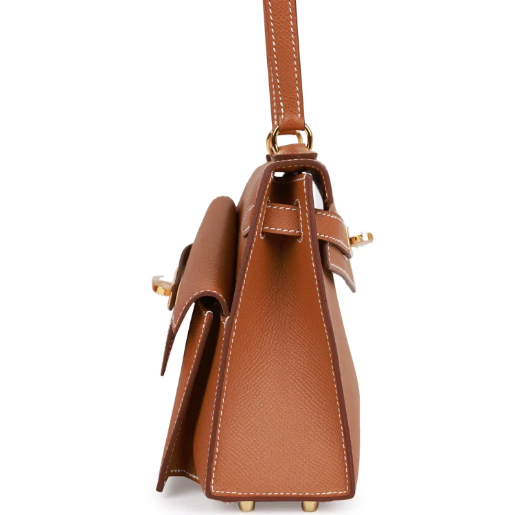H Kelly Sellier en Desordre 20 Gold Epsom Gold Hardware - Image 2