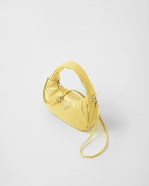 PP Soft padded nappa leather mini-bag ?C Citron Green - Image 3