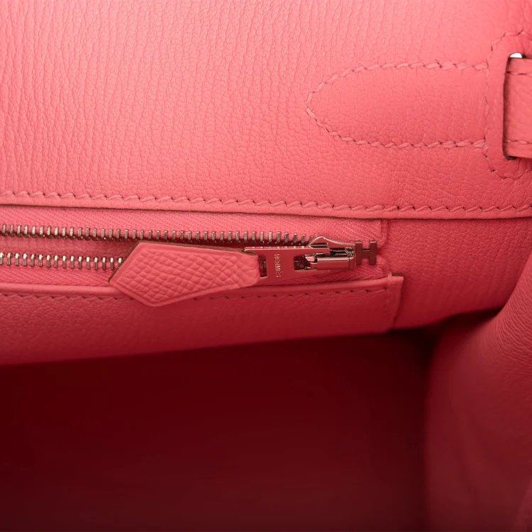 H Birkin 30 Rose Confetti Epsom Palladium Hardware - Image 8