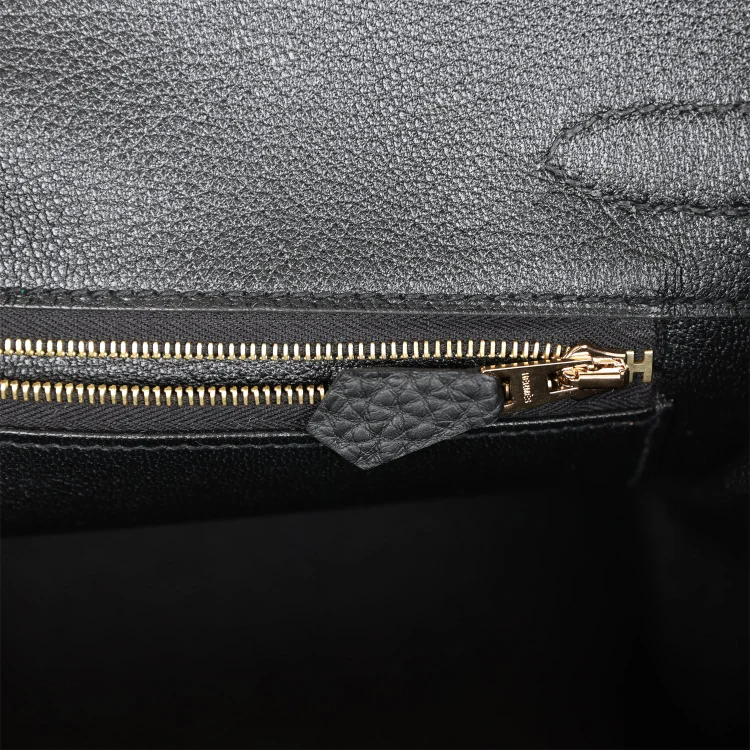 H Birkin 30 Black Togo Gold Hardware - Image 8