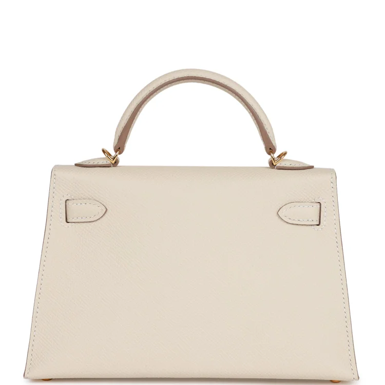H Kelly Sellier 20 Craie Epsom Gold Hardware - Image 3
