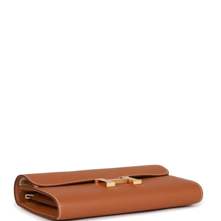 H Constance Wallet To Go Gold Epsom Gold Hardware - Image 5