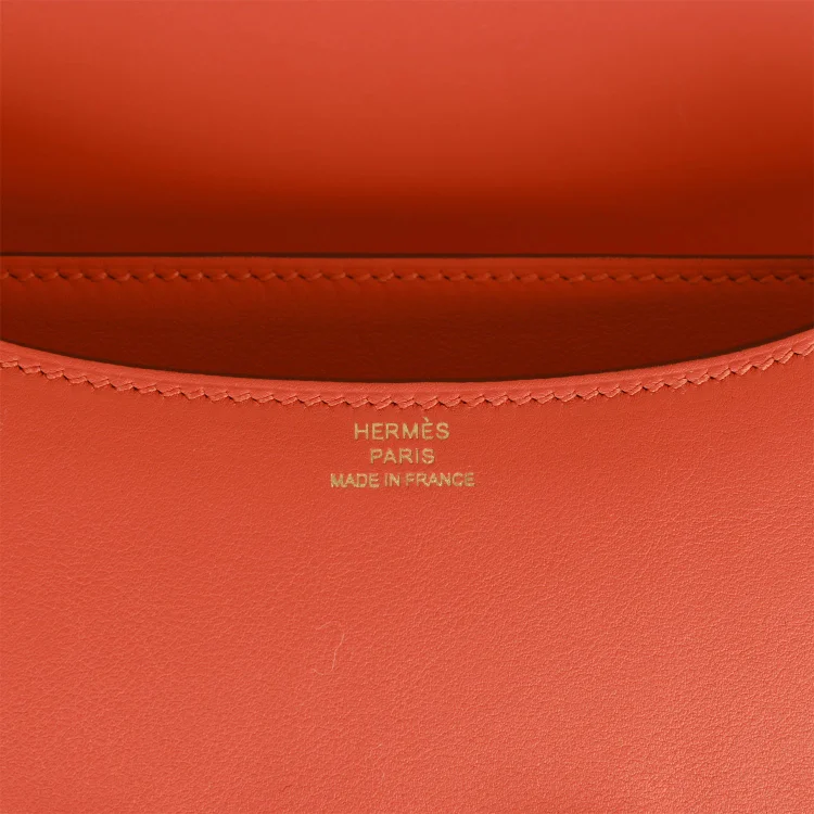 H Constance 18 Orange Swift Gold Hardware - Image 7