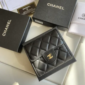 cc Small Classic Flap Wallet Black Bag For Women 10.5cm/4.1in AP0231 Y01295 C3906
