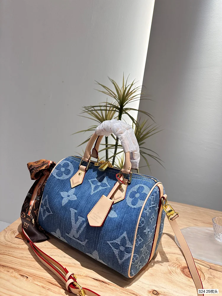 Louis new arrival denim speedy 25 bag - Image 9
