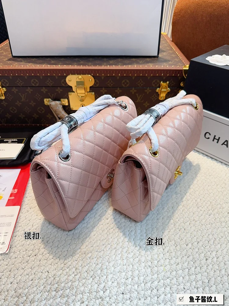 CC new arrival cf bag caviar leather size; 26*6*17cm - Image 13