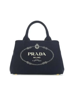 PP Small Cotton Canvas Tote in Navy