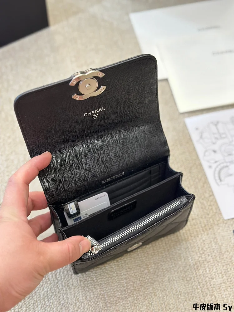 Cc new arrival handbag caviar leather size: 15 * 11cm - Image 10