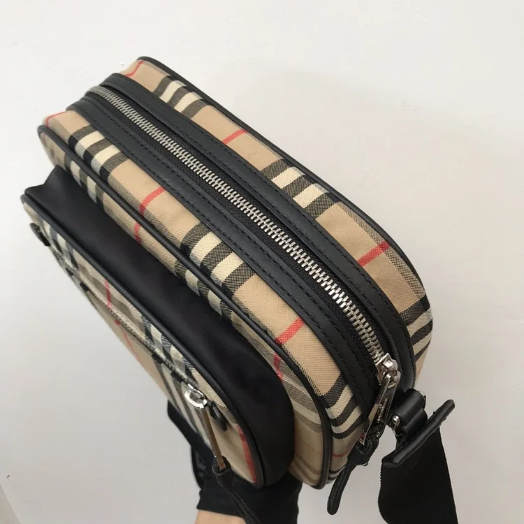 bb Vintage Check And Crossbody Bag For Men, Men??s Bags 8.6in/22cm - Image 6