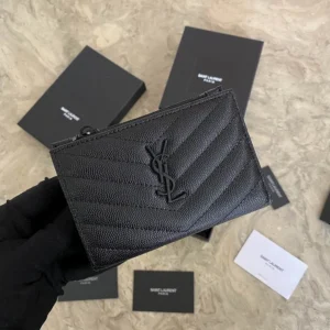 Y  wallet black  SIZE:13x9x1.5CM  08