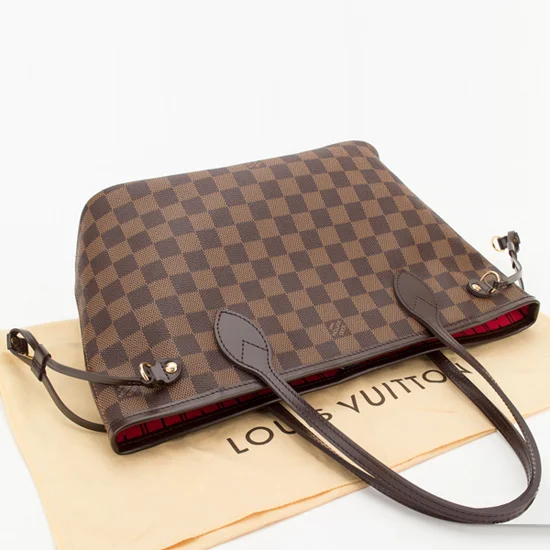L N51109 Neverfull PM Shoulder Bag Damier Ebene Canvas - Image 3