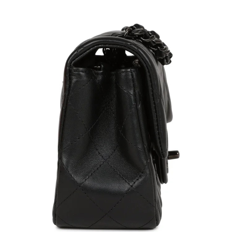 CC Mini Rectangular Flap Bag SO Black Lambskin Black Hardware for MR - Image 2