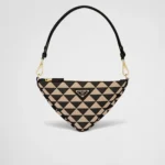 PP Embroidered fabric mini-bag ?C Black/Beige