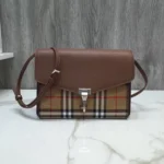 bb Small Vintage Check And Crossbody Bag Brown For Women, Women??s Bags 9in/24cm