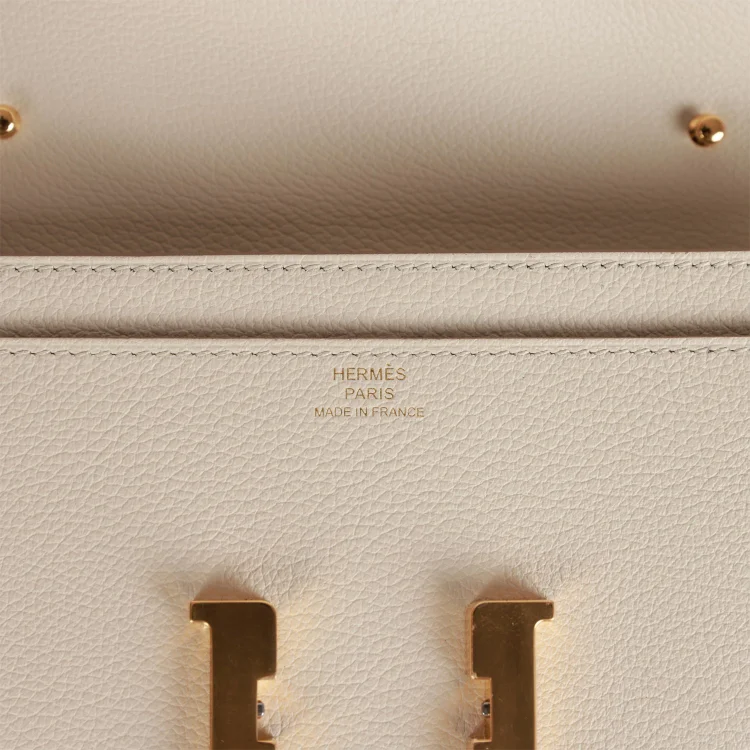 H Constance Wallet To Go Beton Evercolor Gold Hardware - Image 6