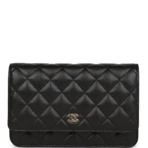 CC Wallet on Chain WOC Black Caviar Gold Hardware