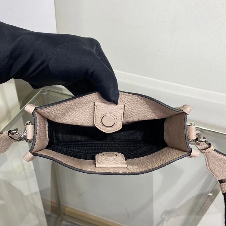 Pra Mini Shoulder Bag Beige For Women, Women??s Bags 7.9in/20cm - Image 5