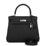 H Kelly Retourne 25 Black Togo Palladium Hardware