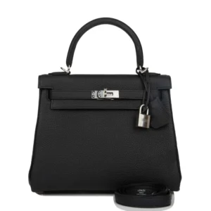 H Kelly Retourne 25 Black Togo Palladium Hardware