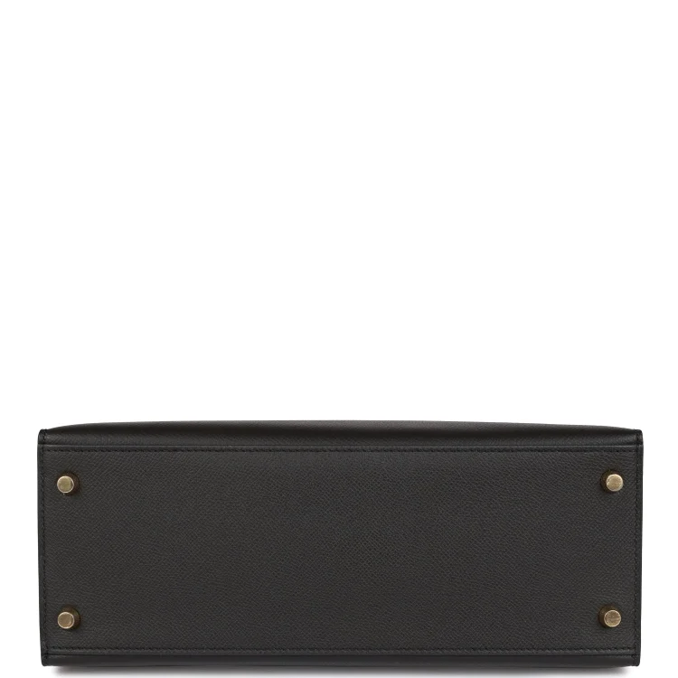 H Kelly Sellier 28 Black Epsom Gold Hardware - Image 5