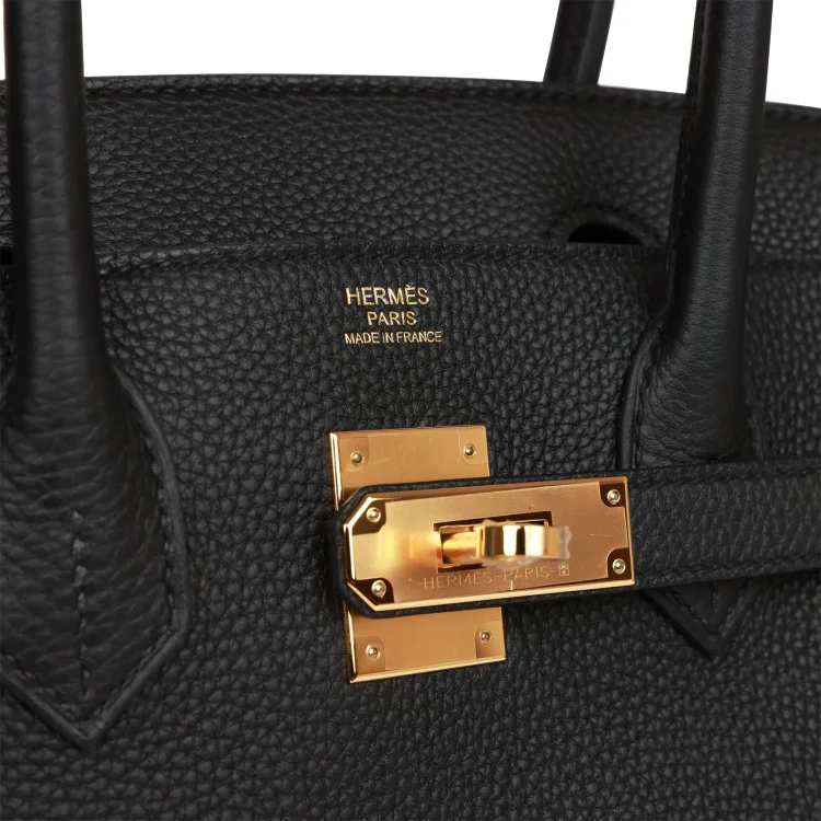 H Birkin 30 Black Togo Gold Hardware - Image 6