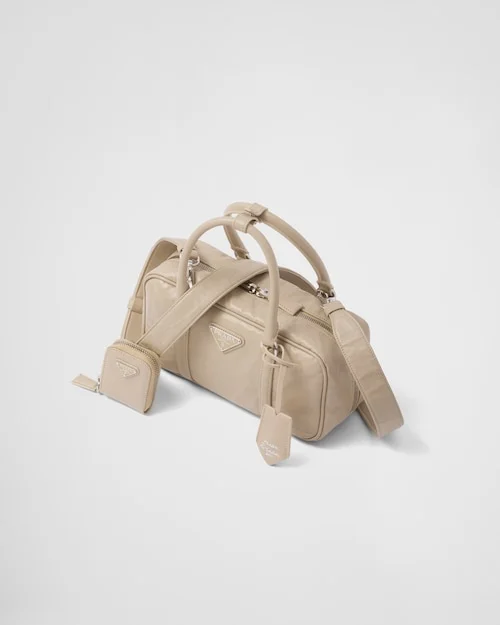 PP Small antique nappa leather top handle bag ?C Desert Beige - Image 4