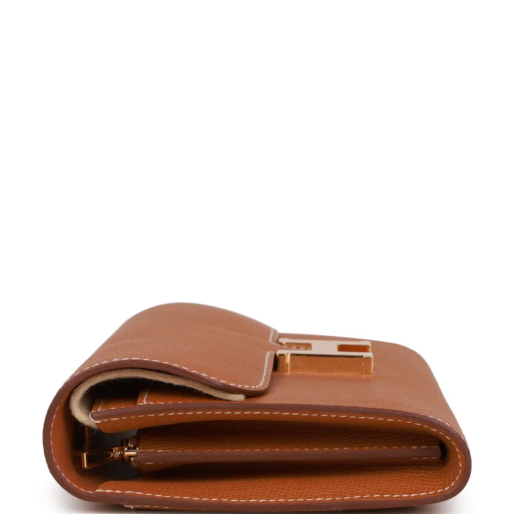 H Constance Wallet To Go Gold Epsom Gold Hardware - Image 2
