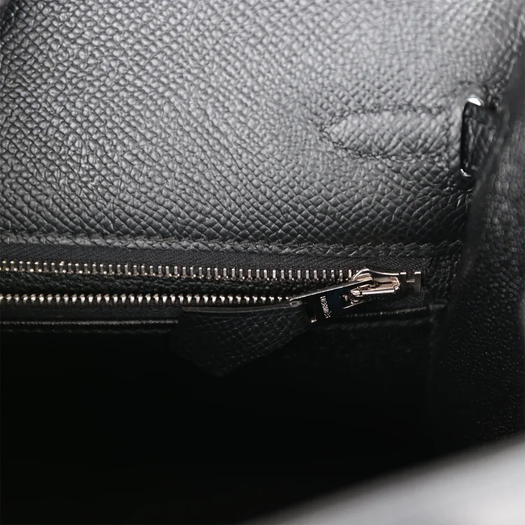 H Kelly Sellier 25 Black Epsom Palladium Hardware - Image 8