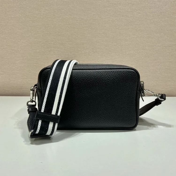 Pra Bag With Shoulder Strap Black For Women, Women??s Bags 8.6in/22cm 1BH082_2DKV_F0002_V_3OM - Image 5
